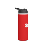 Red 'Stitch' Drink Bottle