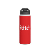 Red 'Stitch' Drink Bottle