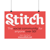 Red 'Stitch' Poster