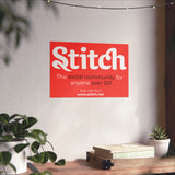 Red 'Stitch' Poster